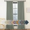 Faux Linen Curtains 90 inches Long for Doorway, Pinch Pleated Thick Room Darkening Window Treatments Noise Reducing Privacy for Living Room/Bedroom, Natural, W34 x L90, 2 Panels