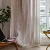 Boho Curtains Semi-Blackout Window Curtains 84 Inch 2 Pannels for Living Room, Linen Tassels Farmhouse Curtains with Embroidery for Bedroom Rod Pocket Draperies 52" W x 84" L,Off White