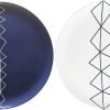 818jb-wnNTS._AC_SL1500 12 Piece Melamine Dinnerware Set - Durable, Dishwasher Safe Blue Plates and Bowls - Dining, Parties, Camping Dish Set Blue Planet Collection