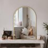 81AoxzEwj-L._AC_SL1500 Arched Wall Mirror for Bathroom,Mirrors for Wall,24''x36'',Vanity Mirror for Bedroom Dresser, Entryway, Living Room, Metal Frame (36''x24'',Gold)
