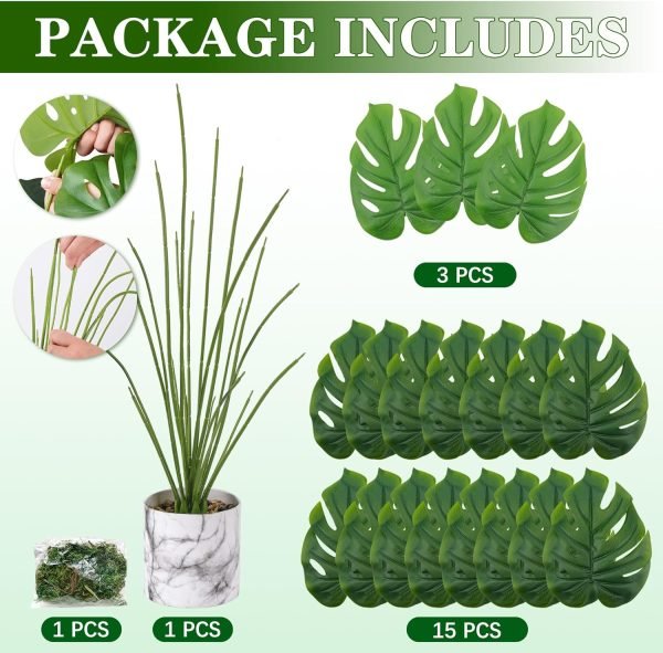 28" Fake Plants Tall Artificial Faux Plants in Pot for Home Farmhouse Bedroom Living Room Decor Indoor