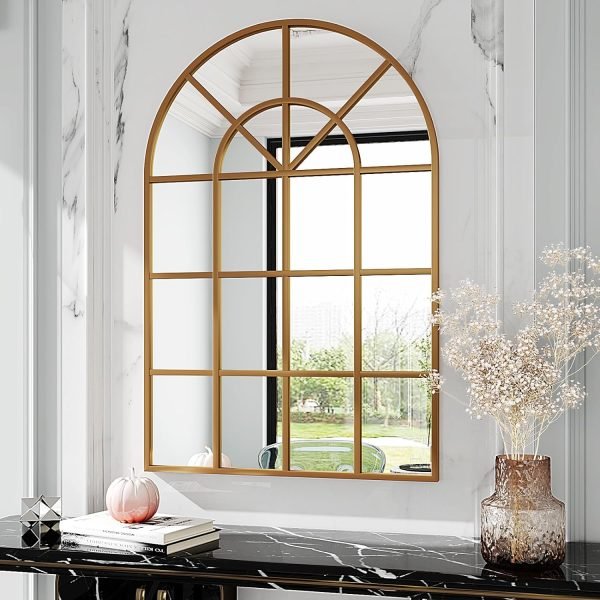 Black Vanity Mirror, 26×38 Black Mirror for Bathroom,Large Bathroom Mirror,Square Mirror (Black)