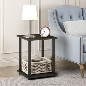 81Oi9uEa_lL._AC_SL1500 Simplistic Set of 2 End Table, Espresso/Black