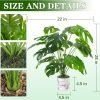 28" Fake Plants Tall Artificial Faux Plants in Pot for Home Farmhouse Bedroom Living Room Decor Indoor