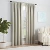 Modern Room Darkening Rod Pocket Window Curtain for Bedroom (1 Panel), 54 in x 54 in, Grey