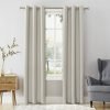 81QplHhPKzL._AC_SL1500 Energy Saving Blackout Grommet Curtain Panel, 40" x 84", Dove White 2 Count (Pack of 1)