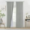 Chambray Blue Full Blackout Curtains 84 inch for Bedroom Living Room Darkening Soundproof Window Panels Thermal Insulated Rod Pocket Back Tab Grayish Blue Drapes 2 Panels 50" Wx84 L
