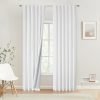 Chambray Blue Full Blackout Curtains 84 inch for Bedroom Living Room Darkening Soundproof Window Panels Thermal Insulated Rod Pocket Back Tab Grayish Blue Drapes 2 Panels 50" Wx84 L