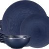 81_yVjwOIOL._AC_SL1500 12 Piece Melamine Dinnerware Set - Durable, Dishwasher Safe Plates and Bowls - Casual Dining, Parties, Blue Dish Set Organica Blue Collection