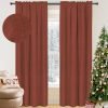 100% Blackout Shield Linen Blackout Curtains 84 Inches Long 2 Panels Set, Blackout Curtains for Bedroom, Thermal Insulated Rod Pocket Window Curtains & Drapes Living Room, 50W X 84L, Beige