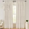 100% Blackout Shield Linen Blackout Curtains 84 Inches Long 2 Panels Set, Blackout Curtains for Bedroom, Thermal Insulated Rod Pocket Window Curtains & Drapes Living Room, 50W X 84L, Beige