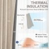 100% Blackout Curtains for Bedroom, Thermal Insulated Linen Blackout Curtains 96 Inch Length 2 Panels Set, Back Tab/Rod Pocket Room Darkening Curtains for Bedroom, Nursery -Oatmeal,W50 X L96