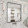81jwlchwfML._AC_SL1500 20x30 Silver Bathroom Mirror, Silver Wall Mirror for Vanity, Brushed Metal Framed Rectangle Mirror, Anti-Rust, Brushed Nickel,Shatterproof, Round Corners(Horizontally/Vertically)