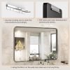 81pJZZWgutL._AC_SL1500 Black Vanity Bathroom Mirror for Wall, Metal Framed Rounded Rectangular Modern Mirrors for Over Sink, 24x36 Inch for Farmhouse, Tempered Glass, Hangs Horizontally or Vertically