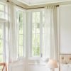 81psKGpjDtL._AC_SL1500 White Linen Sheer Curtains 96 Inch Length for Extra Wide Windows 84 Inch Width 2 Panel Back Tab Pocket Light Filter Semi Sheer Long Skinny Curtains for Living Room Rustic Farmhouse 8 FT Wide 84 x 96