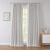 81pz9kx8WyL._AC_SL1500 Linen Blended Pinch Pleated Drapes,Blackout and Thermal Insulated Noise Reducing Pleated Curtains for Bedroom Nursery,Backtab 108 Inches with 9 Hooks,40"x108", 1 Panel,Natural Beige