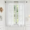81swGMfNTbL._AC_SL1500 White Linen Sheer Curtains 96 Inch Length for Extra Wide Windows 84 Inch Width 2 Panel Back Tab Pocket Light Filter Semi Sheer Long Skinny Curtains for Living Room Rustic Farmhouse 8 FT Wide 84 x 96
