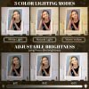 81tqTFhwJBL._AC_SL1500 Vanity Makeup Mirror with Lights, Lighted Make Up Mirror for Desk/Table, Rectangle Light Up Mirror with 3 Color Lighting Modes & Adjustable Brightness 13.6" x 16" (White)