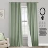108 Inch Long Blackout Curtains & Drapes for Track System Pleated with Hooks Rings 2 Panels Set,Linen Black Out Back Tab 9FT Ceiling to Floor Length Curtains for Living Room,Cream Ivory