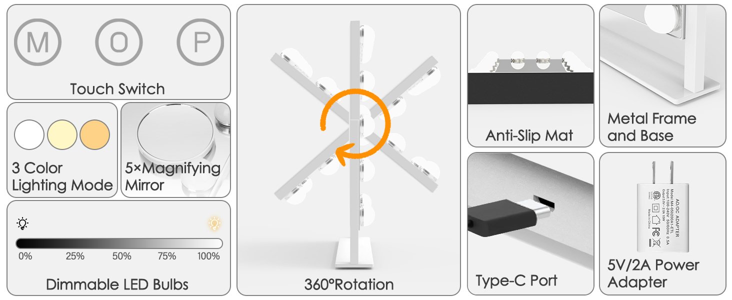 Hollywood Vanity Mirror with Lights Hollywood Makeup Mirror hollywood mirror with lights