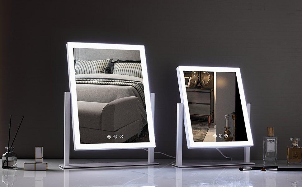 mirror with lights for makeup desk