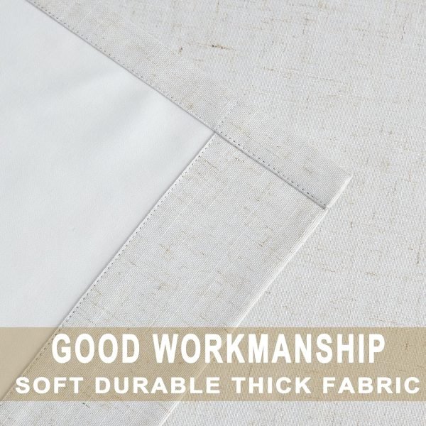 91IPf6GQFjL._AC_SL1500 Linen Blended Pinch Pleated Drapes,Blackout and Thermal Insulated Noise Reducing Pleated Curtains for Bedroom Nursery,Backtab 108 Inches with 9 Hooks,40"x108", 1 Panel,Natural Beige