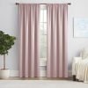 Modern Room Darkening Rod Pocket Window Curtain for Bedroom (1 Panel), 54 in x 54 in, Grey