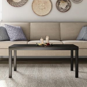 Black Coffee Table with Storage and Modern Design