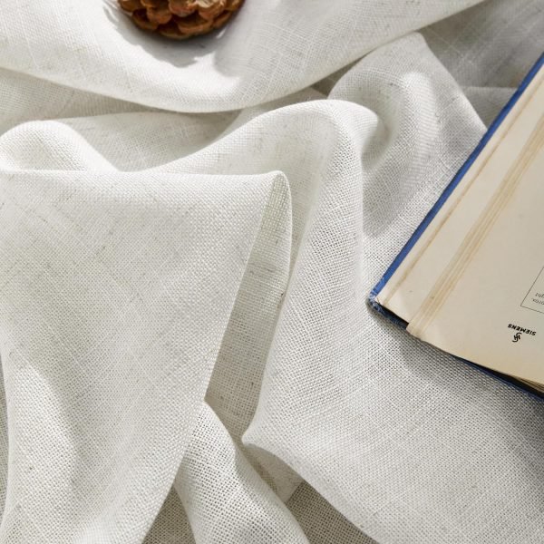 91ea7IshFbL._AC_SL1500 Linen Curtains for Living Room,Semi-Sheer Curtains 90 Inches Long,Living Room Curtains 2 Panel Sets,White Curtains Pinch Pleated Curtains & Drapes(W52 x L90 Inch, Off-White)