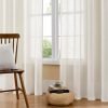 91g5FwHOV-L._AC_SL1500 Linen Curtains for Living Room,Semi-Sheer Curtains 90 Inches Long,Living Room Curtains 2 Panel Sets,White Curtains Pinch Pleated Curtains & Drapes(W52 x L90 Inch, Off-White)
