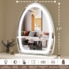 Vanity Mirror with Lights, 17x13 inch LED Lighted Makeup Mirror, Large Makeup Mirror with Lights, Touch Sensor with 3-Color Lighting, Dimmable for Vanity Desk Tabletop, Bedroom