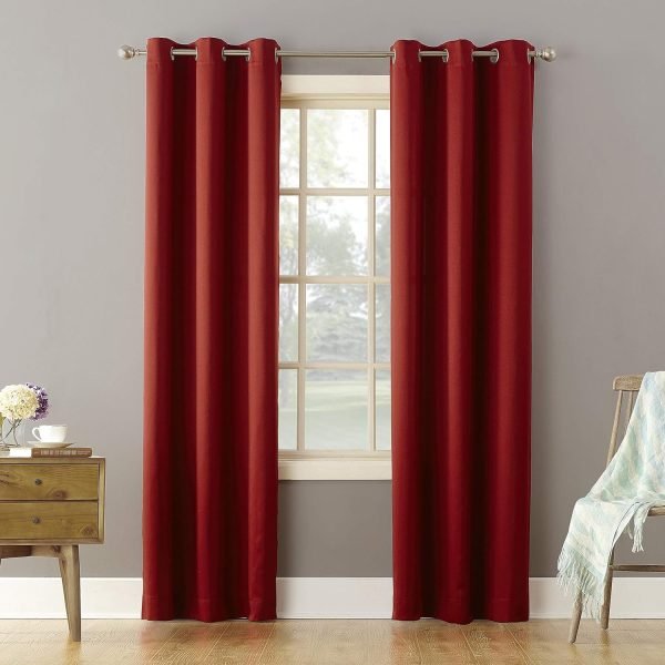 Energy Efficient Grommet Curtain Panel, 40" x 84", Mineral