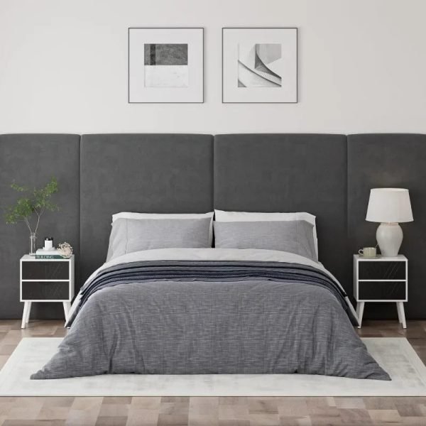 A small bedside table with two drawers, white bedside table, suitable for bedrooms and living rooms