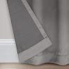 Modern Room Darkening Rod Pocket Window Curtain for Bedroom (1 Panel), 54 in x 54 in, Grey
