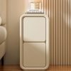 Bedroom Bedside Table Nordic Minimalism Light Luxury Narrow Edge Bedside Table Cream Style Bedside Cabinet