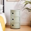 Bedroom  Round Mobile Nightstands Nordic Storage Cabinet Mini Bedside Table Storage Rack Night Table Furniture Home Accessories