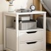 Bedside Table Modern Home Living Room Rack Sofa Side Cabinet Simple Bedroom Bedside with Drawer Storage Small Cabinet