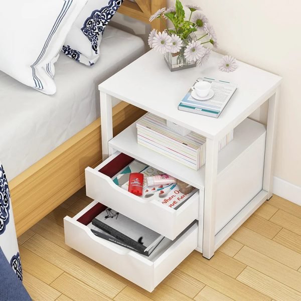 Bedside Table Modern Home Living Room Rack Sofa Side Cabinet Simple Bedroom Bedside with Drawer Storage Small Cabinet