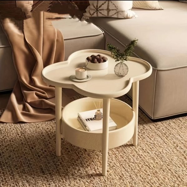 Four Leaf Clover Modern Minimalist Bedroom Sofa Edge Cabinet Bedside Table Cream Style Table Storage Table Small Coffee Table