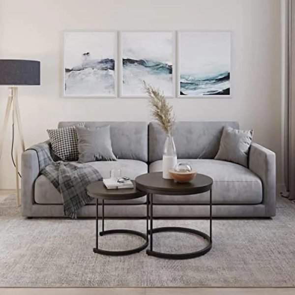 Industrial-Woodgrain-Round-Coffee-Table-Set-Nesting-End-Tables-Living-Room-Office-Craft-Display-Snack-Plate_d60e7fe3-8bd4-40cb-bf70-63fafe2e9a65 Industrial Woodgrain Round Coffee Table Set Nesting End Tables Living Room Office Craft Display Snack Plate Spot Brown Walnut