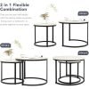 Miereirl-Round-Nesting-Coffee-Table-Circle-Accent-Tables-for-Small-Spaces-Side-End-Set-of-2_304805bb-f549-476e-a631-4527123079a2 Round Nesting Coffee Table Circle Accent Tables for Small Spaces Side End Set of 2 Living Room Balcony Office