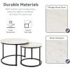 Miereirl-Round-Nesting-Coffee-Table-Circle-Accent-Tables-for-Small-Spaces-Side-End-Set-of-2_9b3e0f62-3e94-4585-8386-c8f8ad8f4085 Round Nesting Coffee Table Circle Accent Tables for Small Spaces Side End Set of 2 Living Room Balcony Office