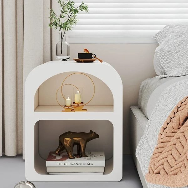 New Two-Layer Bedside Cabinet Compact Sofa Side Table with Storage Ideal for Bedrooms Modern Minimalist  Functional