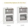 Nightstand-with-Power-Outlet-and-LED-Light-Side-End-Table-with-Storage-Cabinet-Modern-Bedside-Table_69342761-ed53-465a-b83c-e6906ae8e6c4 Nightstand with Power Outlet and LED Light, Side End Table with Storage Cabinet, Modern Bedside Table for Bedroom, Living Room
