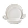 12 Piece Stoneware Dinnerware Set