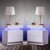 Side-Bed-Table-With-LED-Light-Bedside-Tables-for-the-Bedroom-Furniture-Generic-Nightstand-Set-of Side Bed Table With LED Light Bedside Tables for the Bedroom Furniture Generic Nightstand Set of 2 LED Nightstand With 2 Drawers
