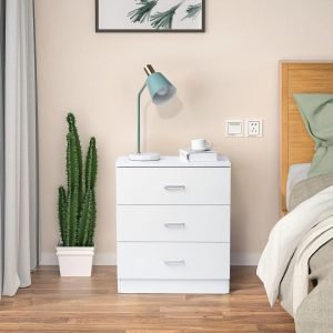 US-Wooden-bedside-table-with-3-drawers-bedside-table-accent-bedroom-dressing-table-cabinet US Wooden bedside table with 3 drawers, bedside table accent bedroom dressing table cabinet-