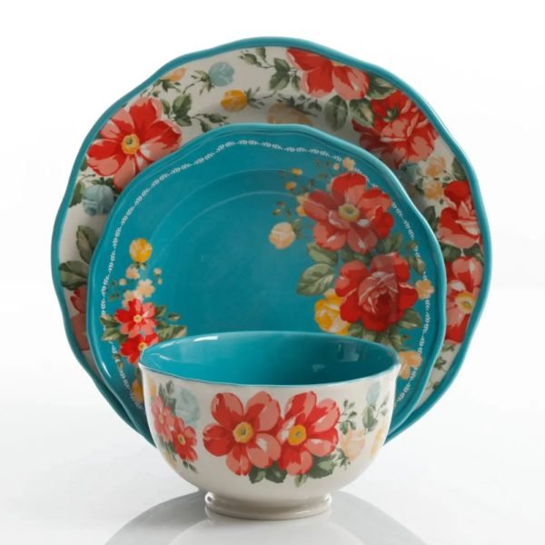 Vintage-Floral-12-Piece-Dinnerware-Set-Teal_f0a126f5-c2dd-4bea-b668-47a61578c550 Vintage Floral 12-Piece Dinnerware Set, Teal