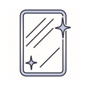 luxury textured mirror decorative hang bathroom entry vanity living room vertical hallway restroom