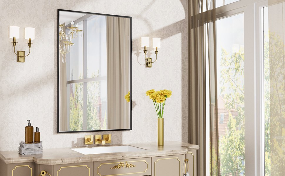 black mirror bathroom for wall